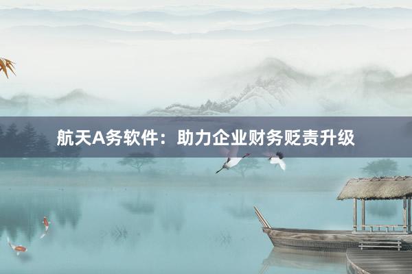航天A务软件：助力企业财务贬责升级